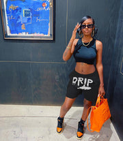 Casual Loose Letter Print Shorts HMS 5430