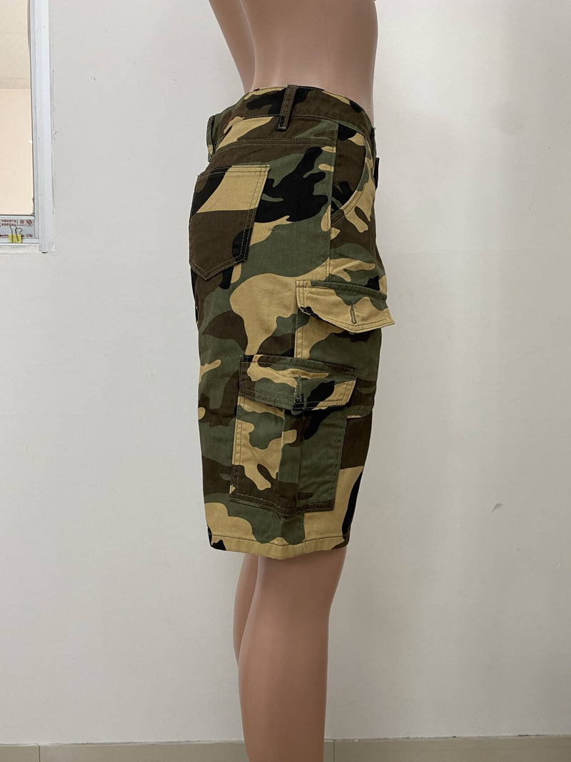 Loose Casual Camouflage Print Shorts LSD 2822