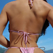 Backless Lace Up Bikini 2 Piece Swimsuit DYSC DY24A1264YYB030213