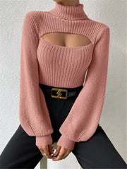 Hollow Out Long Sleeve Sweater GZYF 1019