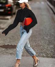 Long Sleeve Solid Color Short Shirt GYSM W0306