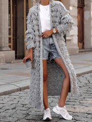 Casual Tassel Knit Cardigan Jacket TR 1282