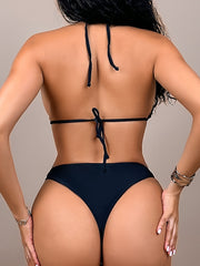 Sexy Sequin Tie Up Bikinis 2 Piece Swimsuit CASF 6783