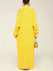Solid Color Long Sleeve Thicken Sweater Coats OD 7007