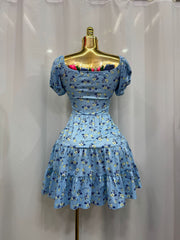 Off Shoulder Backless Ruffles MinI Dress GADE 2939