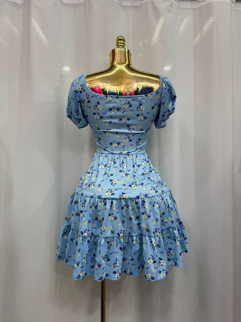 Off Shoulder Backless Ruffles MinI Dress GADE 2939