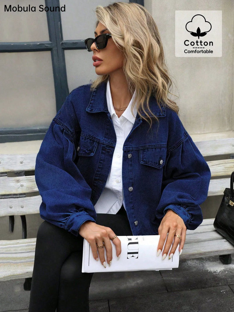 Loose Long Sleeve Denim Jackets Coats GYXN 20221