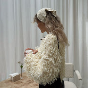 Knitted Tassel Woolen Jacket GZJQ W24L54752