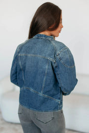 Fashion Washed Loose Denim Jacket Coats GYAN 89349