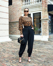 Solid Color Press Pleated Pants LSD 2909