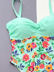 Sexy Print Sling One Piece Swimsuit CSYZ 596