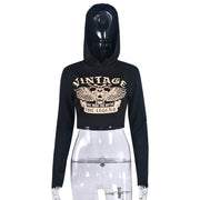 Long Sleeve Print Hooded Sweatshirt GNZD 9688TD