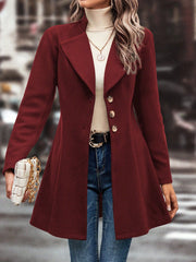 Solid Color Lapel Neck Coats GYXN 72231