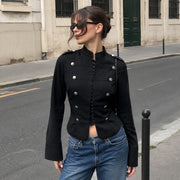 Long Sleeve Stand Collar Jackets GPKJ MR50510