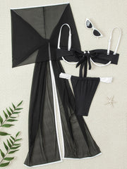 Sexy Beach Bow Swimsuit Three Piece Set GCAY Y100