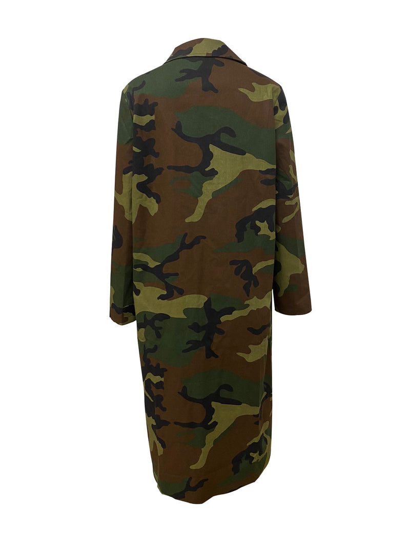 Long Sleeve Camouflage Long Coat LSD 2207