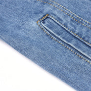 Plus Size Fashion Long Sleeve Denim Coat GKNF TS CH216