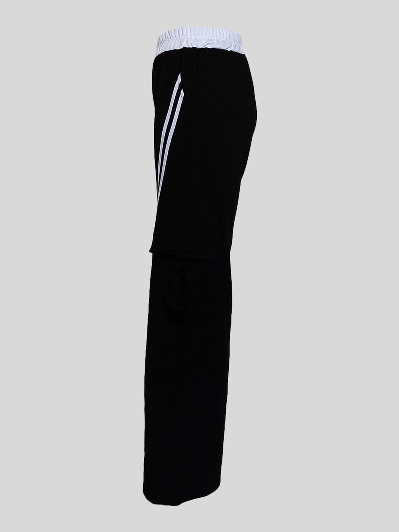 Casual Spliced Sport Straight Leg Pants MIL 065
