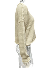 Solid Color Knits Pullover Sweater GQNF Y00274TM