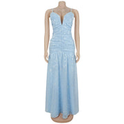 Floral Print Sling Maxi Dress BY 7749