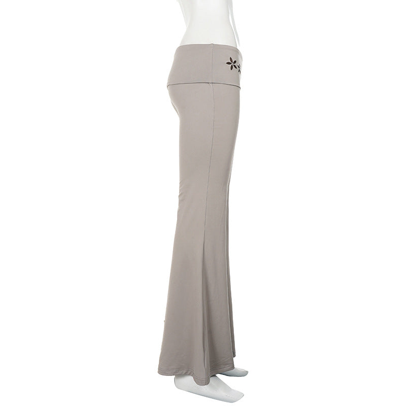 Fashion Embroidered Flare Pants GPKJ MR49576