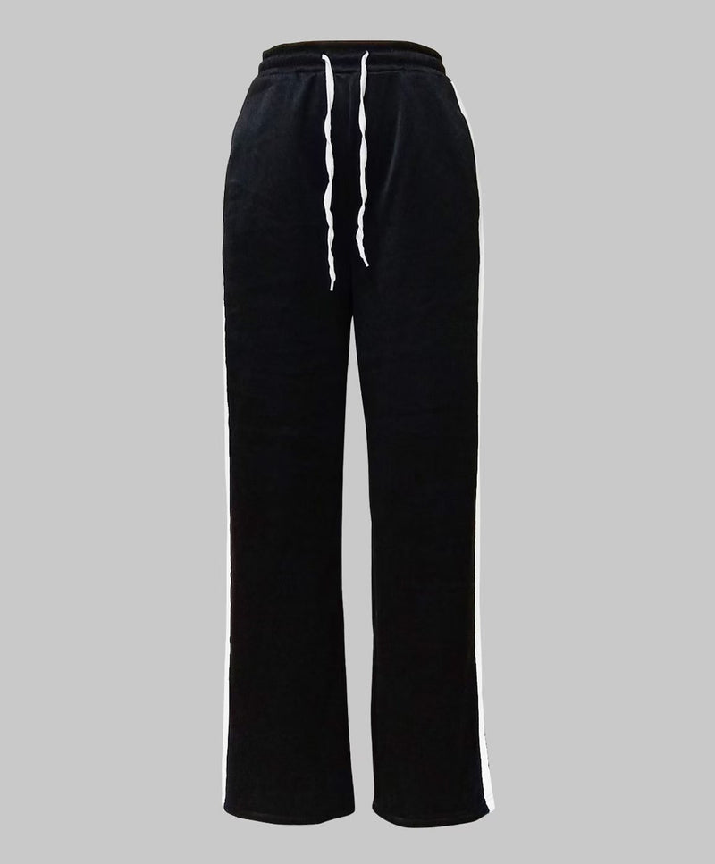 Patchwork Casual Padded Sport Pants MIL 134