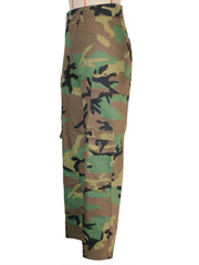 Camouflage Print Loose Straight Pants SH 391366
