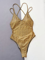 Sexy Solid Color One Piece Swimsuit CSYZ D93R