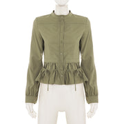 Long Sleeve Ruched Shirt GPKJ MR51402