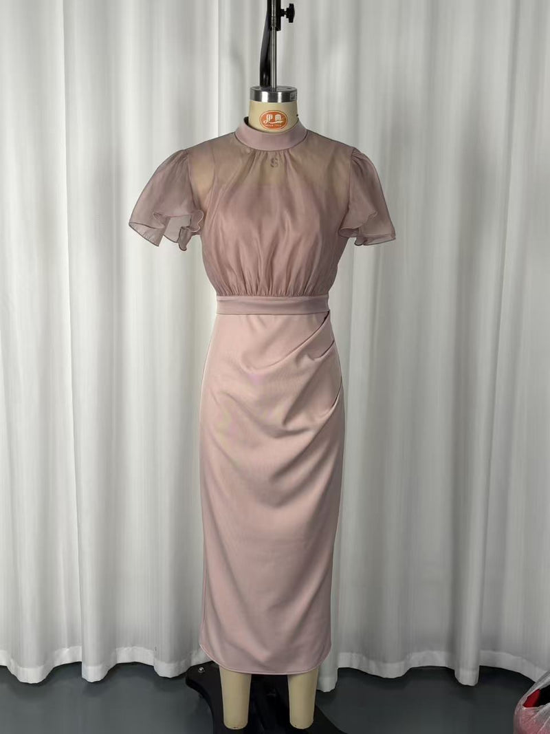 See Through Mesh Maxi Dress GWDS 260425