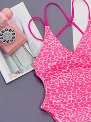 Sexy Print One Piece Swimsuit CSYZ D100R
