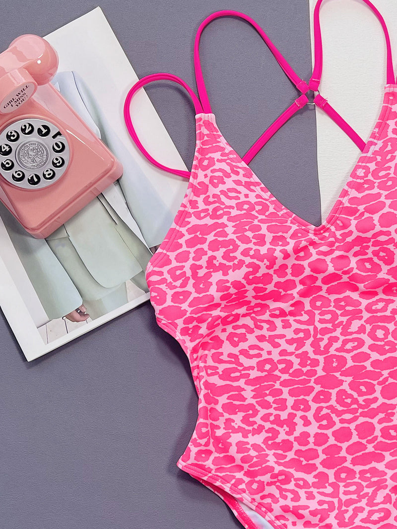 Sexy Print One Piece Swimsuit CSYZ D100R
