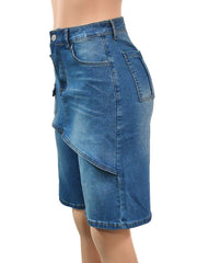 Fashion Washed Loose Denim Short SH 391569