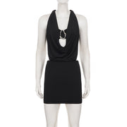 Sexy Hollow Out Backless Mini Dress GPKJ MR49437