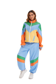 Halloween Color Block Long Sleeve Coats GMMD 8018