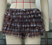 Pre Order About 7 work days shipping Mesh Ruffles Sexy Shorts YUEM Y220200