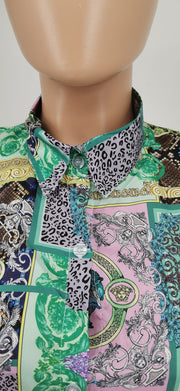 Casual Loose Printed Long Sleeve Blouse WSYF 5902