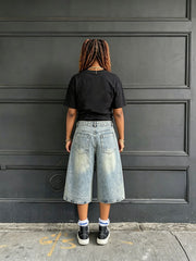 Embroidered Puppy Denim Seventh Jeans GYLN 1386