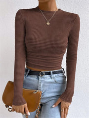Long Sleeve Plaid T Shirt GZYF 1052
