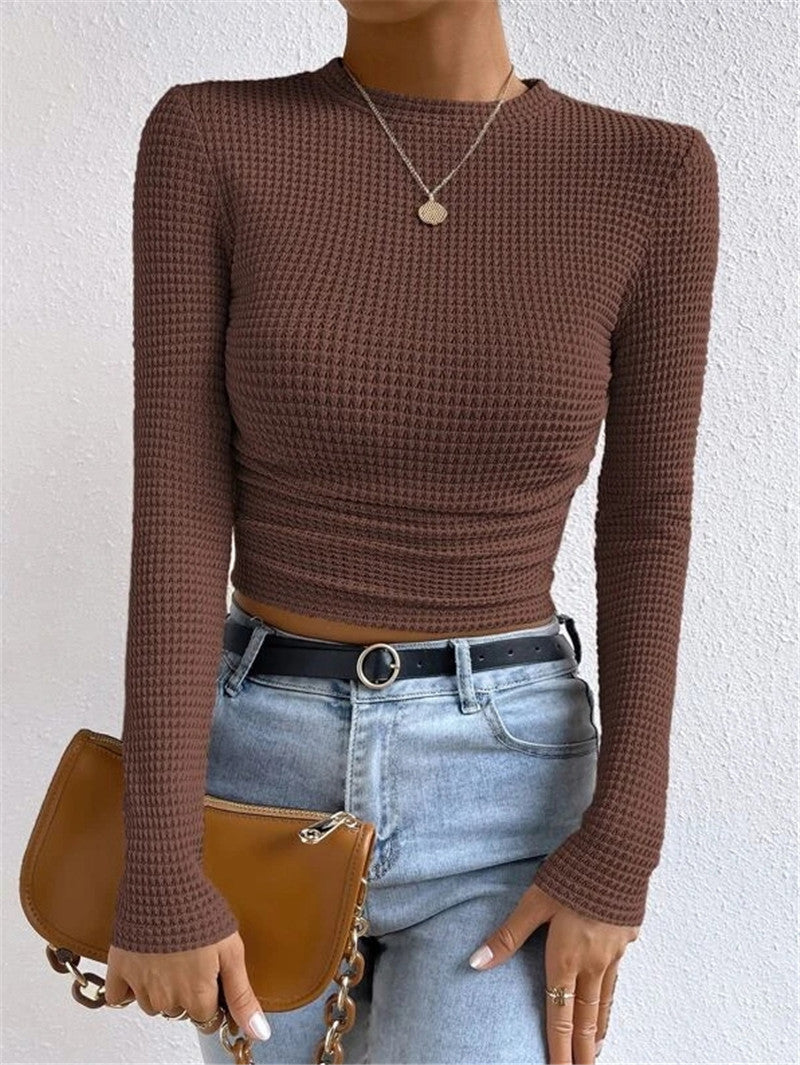 Long Sleeve Plaid T Shirt GZYF 1052