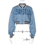 Stylish Short Long Sleeve Jacket BLG C4717014A