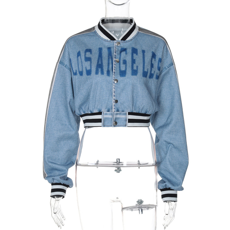 Stylish Short Long Sleeve Jacket BLG C4717014A