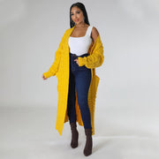 Plus Size Fashion Long Sleeve Long Sweater Jacket GOSD 6813