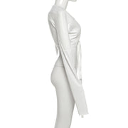 Wide Shoulder Long Sleeve Short Coat XEF K25C78071