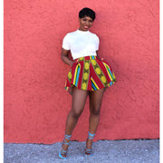 Casual Printed Wide Leg Shorts Without Top GDYF 6925