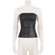 Sexy Leather Tube Top Tank Top GPKJ MR52013