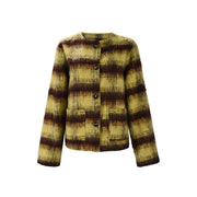 Plaid Print Long Sleeve Coat GFRT 60319TBZ