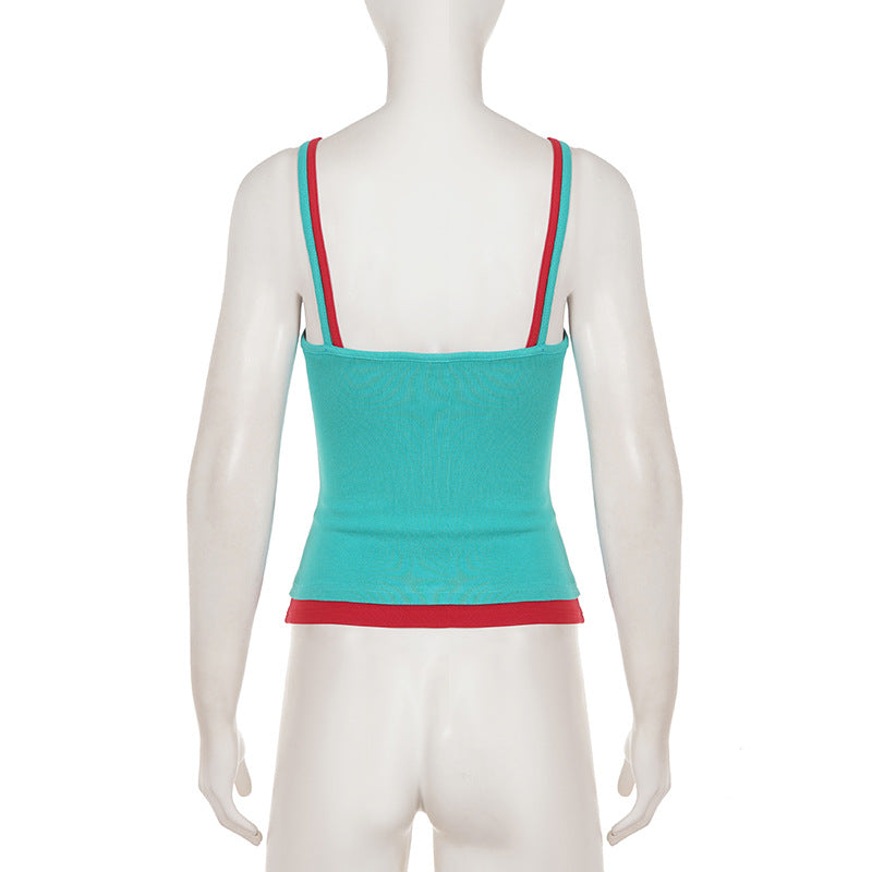 Layered Color Block Tank Top GPKJ MR50080