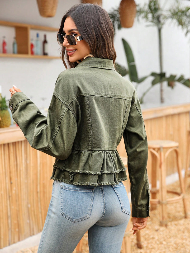 Long Sleeve Denim Casual Jackets GYXN 16517