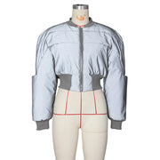 Long Sleeve Zipper Warm Casual Padded Cotton Jacket ZSD 0603